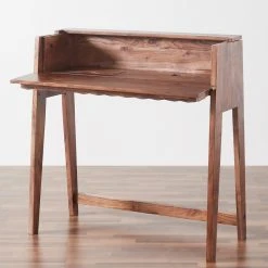 M Mod-Arte Origami Hardwood Secretary Desk, Dark Walnut -Boraam Industries Shop 33118b110154aca0 7584 w800 h800 b0 p0