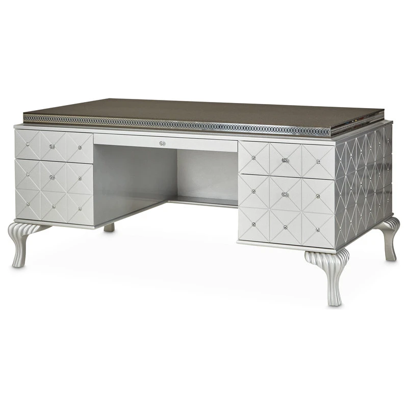 Michael Amini Hollywood Swank Desk, Caviar 3 Michael Amini Hollywood Swank Desk, Caviar