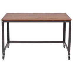 Costway Rolling Computer Desk Metal Frame PC Laptop Table Wood Top Workstation -Boraam Industries Shop 34b1bb430beea121 2996 w800 h800 b1 p0