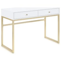 Belleze 42" Home Office Writing Computer Desk Console Table, White