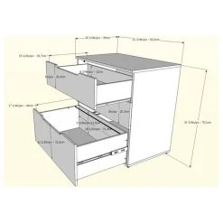 Atlin Designs 3 Drawer File Cabinet In White And Melamine -Boraam Industries Shop 35111b2a0be33451 3533 w800 h800 b1 p0