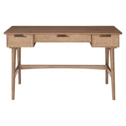 Linon Home Decor Products Linon Luca Rattan Wood Desk With Drawers In Natural -Boraam Industries Shop 3641db8e0018e83f 4546 w800 h800 b1 p0