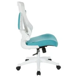 Office Star Products White Screen Back Manager's Chair, Linen Stone Fabric, Linen Turquoise -Boraam Industries Shop 36f1ddae0de51596 2085 w800 h800 b1 p0