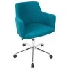 LumiSource Andrew Adjustable Office Chair, Citrus Green, Teal