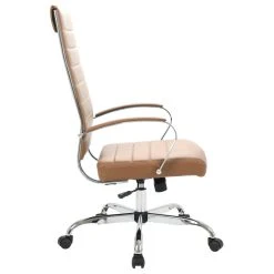 LeisureMod Benmar High-Back Mid Century Modern Leather Office Chair, Brown -Boraam Industries Shop 38b109a202cc73d9 3328 w800 h800 b1 p0