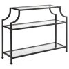 Crosley Aimee Glass Top Accent Console Table In Oil Rubbed Bronze -Boraam Industries Shop 39d1f13d03ca5bc2 9225 w800 h800 b1 p0