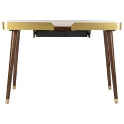 Safavieh Parker Drawer Desk, Walnut, Gold 11 Safavieh Parker Drawer Desk, Walnut, Gold -Boraam Industries Shop 3ab16e7f0c12df4a 6303 w800 h800 b1 p0