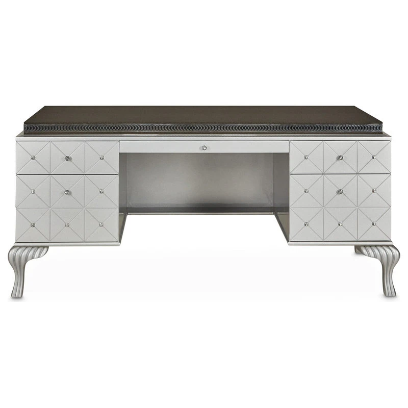 Michael Amini Hollywood Swank Desk, Caviar 5 Michael Amini Hollywood Swank Desk, Caviar - Image 3