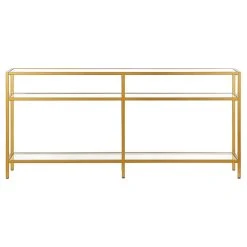 Henn&Hart 64" Brass Metal/Glass Console Table 7 Henn&Hart 64" Brass Metal/Glass Console Table -Boraam Industries Shop 3b310cd00ffa9389 7178 w800 h800 b1 p0