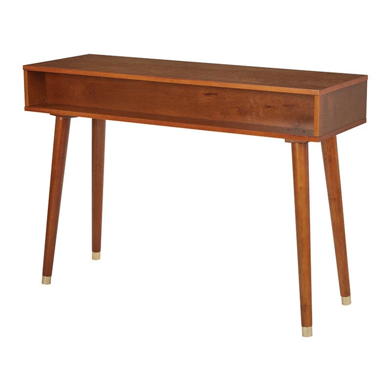 Office Star Products Cupertino Console Table In Light Walnut Wood 4 Office Star Products Cupertino Console Table In Light Walnut Wood - Image 2
