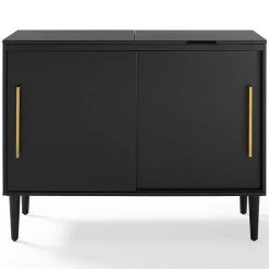 Crosley Everett Media Console Table In Matte Black -Boraam Industries Shop 3b419c080f2e2ef9 9082 w800 h800 b0 p0