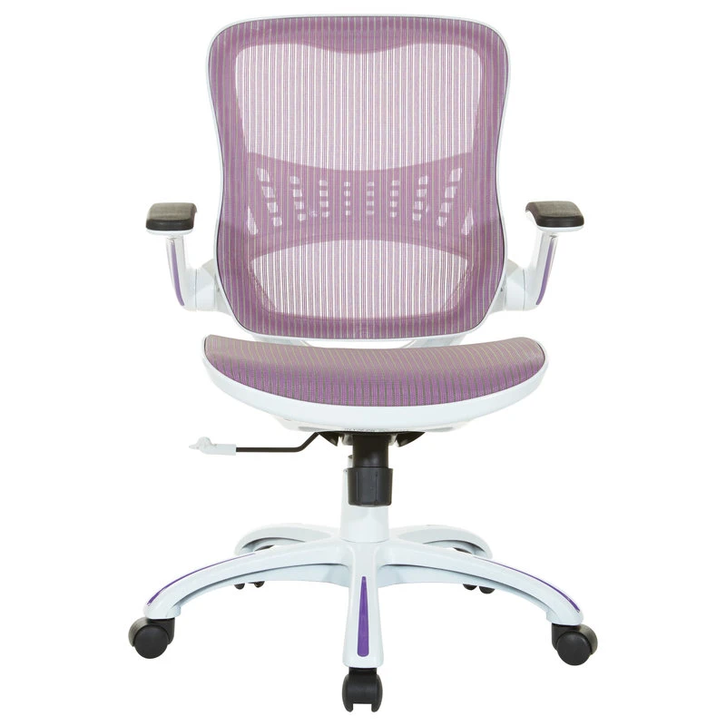 Office Star Products Riley Office Chair With Black Mesh, Purple 3 Office Star Products Riley Office Chair With Black Mesh, Purple