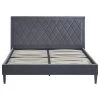 Decor Love Modern Platform Bed, Charcoal Upholstery & Diamond Tufted Headboard, Queen 2 Decor Love Modern Platform Bed, Charcoal Upholstery & Diamond Tufted Headboard, Queen -Boraam Industries Shop 3e714993016078eb 1431 w800 h800 b1 p0