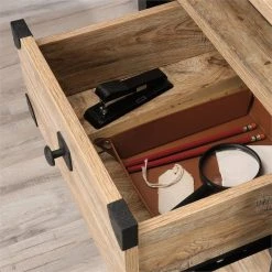 Sauder Steel River Engineered Wood And Metal L-Shaped Desk In Milled Mesquite -Boraam Industries Shop 3e71c7bd0f24f2ea 3842 w800 h800 b0 p0