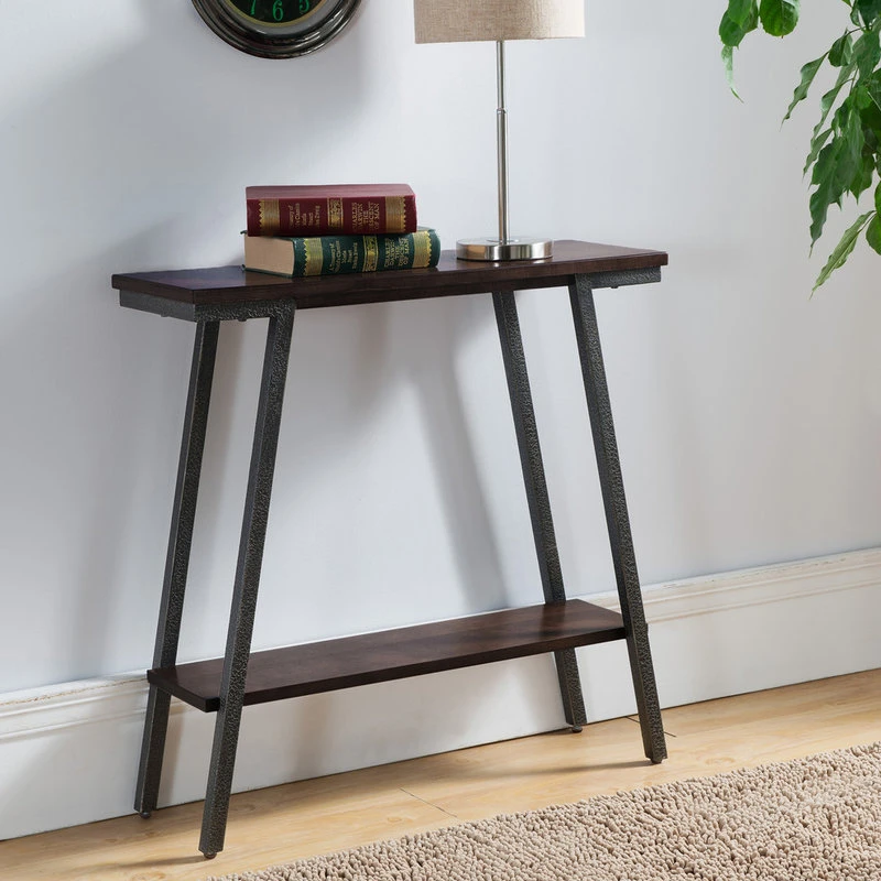Leick Home Leick Empiria Wood Console Table In Walnut And Foundry Bronze 4 Leick Home Leick Empiria Wood Console Table In Walnut And Foundry Bronze - Image 2