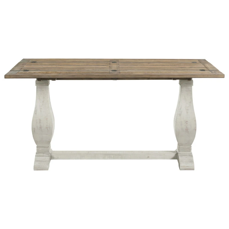 Martin Svensson Home Napa Solid Wood Flip Top Sofa Table White Stain And Natural 4 Martin Svensson Home Napa Solid Wood Flip Top Sofa Table White Stain And Natural - Image 2