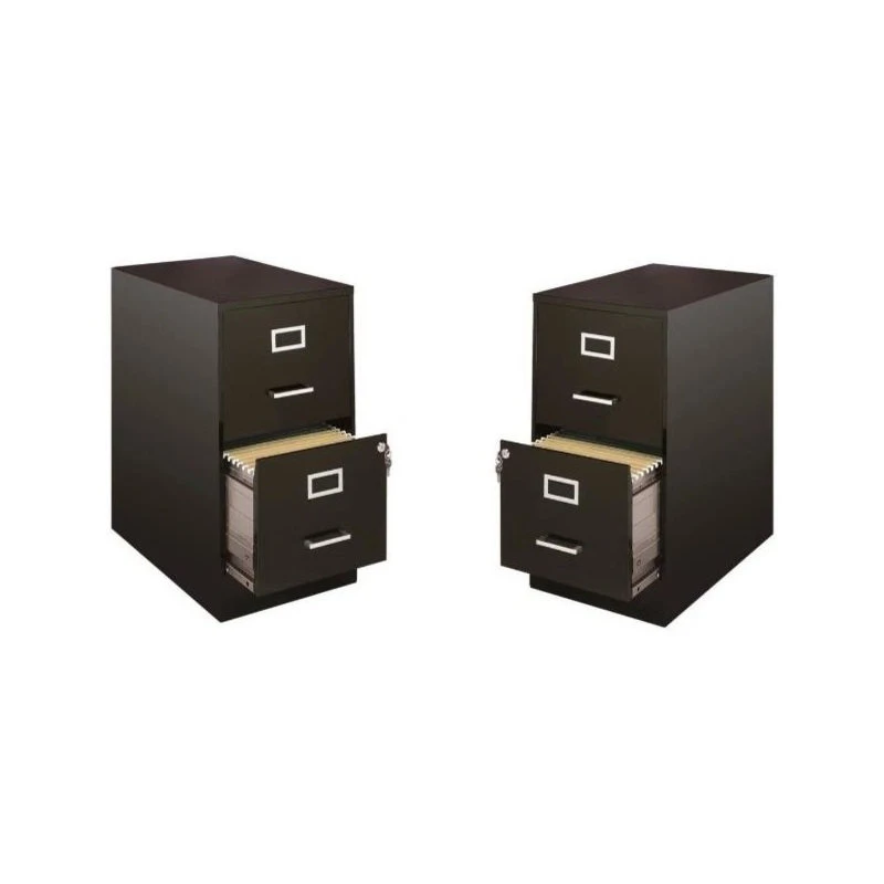 Home Square Value Pack (Set Of 2) Drawer File Cabinet In Black 3 Home Square Value Pack (Set Of 2) Drawer File Cabinet In Black