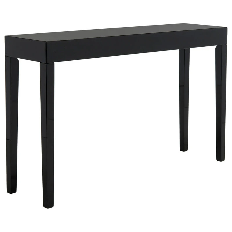 Safavieh Kayson Mid-Century Scandinavian Lacquer Console Table, Black 4 Safavieh Kayson Mid-Century Scandinavian Lacquer Console Table, Black - Image 2