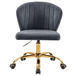 Meridian Furniture Finley Swivel And Adjustable Velvet Office Chair, Gray, Rich Gold Base 11 Meridian Furniture Finley Swivel And Adjustable Velvet Office Chair, Gray, Rich Gold Base -Boraam Industries Shop 44c11f7302682f27 2156 w800 h800 b1 p0