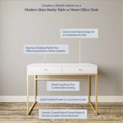 Belleze 42" Home Office Writing Computer Desk Console Table, White 11 Belleze 42" Home Office Writing Computer Desk Console Table, White -Boraam Industries Shop 45512a1301556d9d 6849 w800 h800 b0 p0