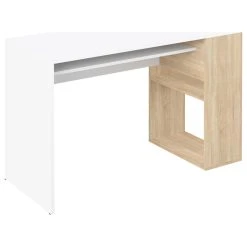 Tema Furniture Inc. Yale Desk, White/Oak -Boraam Industries Shop 45f1c5610e4fc5c7 0625 w800 h800 b1 p0