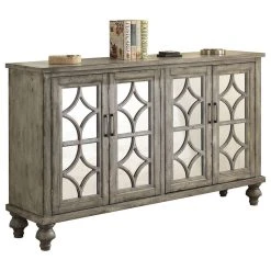 Acme Furniture Velika Console Table, Weathered Gray