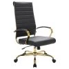 Leisuremod Benmar High-Back Mid Century Modern Leather Office Chair Gold Frame, -Boraam Industries Shop 4731067500259cb5 7630 w800 h800 b1 p0