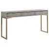 TOV Furniture Pesce 29.5"H Contemporary Wood Console Table In Gray/Brass -Boraam Industries Shop 4791432603a7e79a 5033 w800 h800 b1 p0
