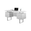 Monarch Computer Desk Home Office Laptop Storage Drawers 60"L Work Metal White 2 Monarch Computer Desk Home Office Laptop Storage Drawers 60"L Work Metal White -Boraam Industries Shop 47a1c19f09d67ab9 3446 w800 h800 b1 p0 1 1