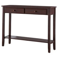 Pilaster Designs Tomag Wood Console Table, Walnut 7 Pilaster Designs Tomag Wood Console Table, Walnut -Boraam Industries Shop 47a1d4d20a34114f 6680 w800 h800 b1 p0