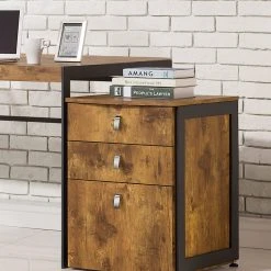 Simple Relax 3-Drawer File Cabinet, Antique Nutmeg -Boraam Industries Shop 47b1e2d901bc008a 9988 w800 h800 b0 p0