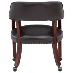 Comfort Pointe Cavett Caster Game Chair, Brown -Boraam Industries Shop 485114c50fda35df 7890 w800 h800 b1 p0
