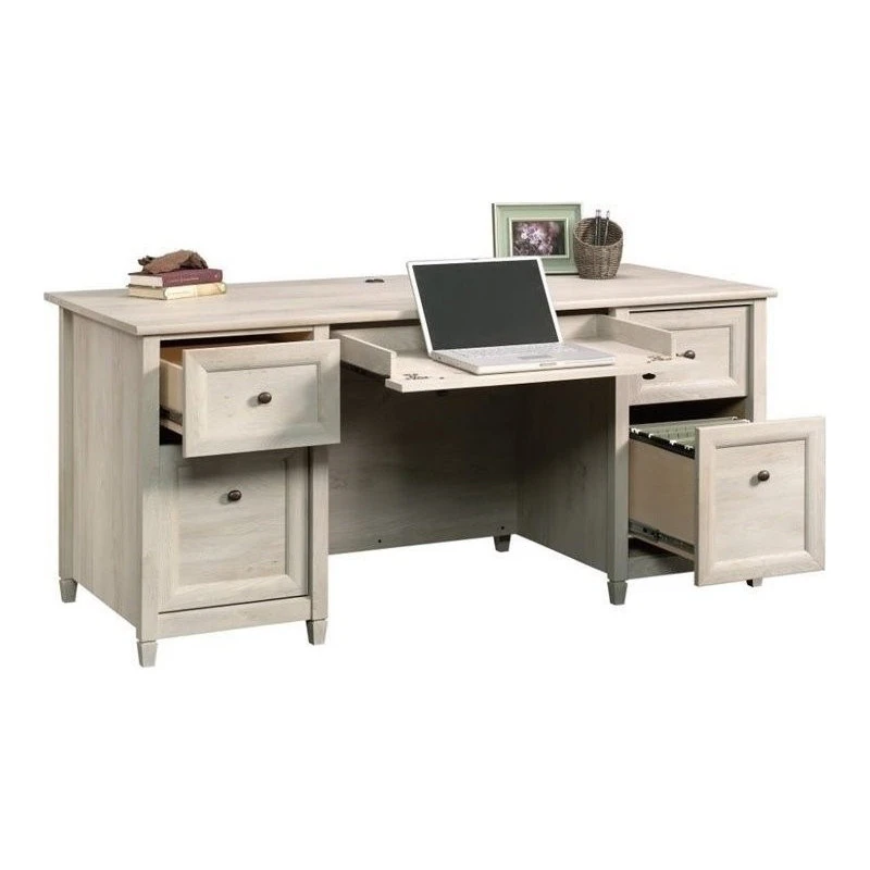 Pemberly Row Executive Desk In Chalked Chestnut 7 Pemberly Row Executive Desk In Chalked Chestnut - Image 5