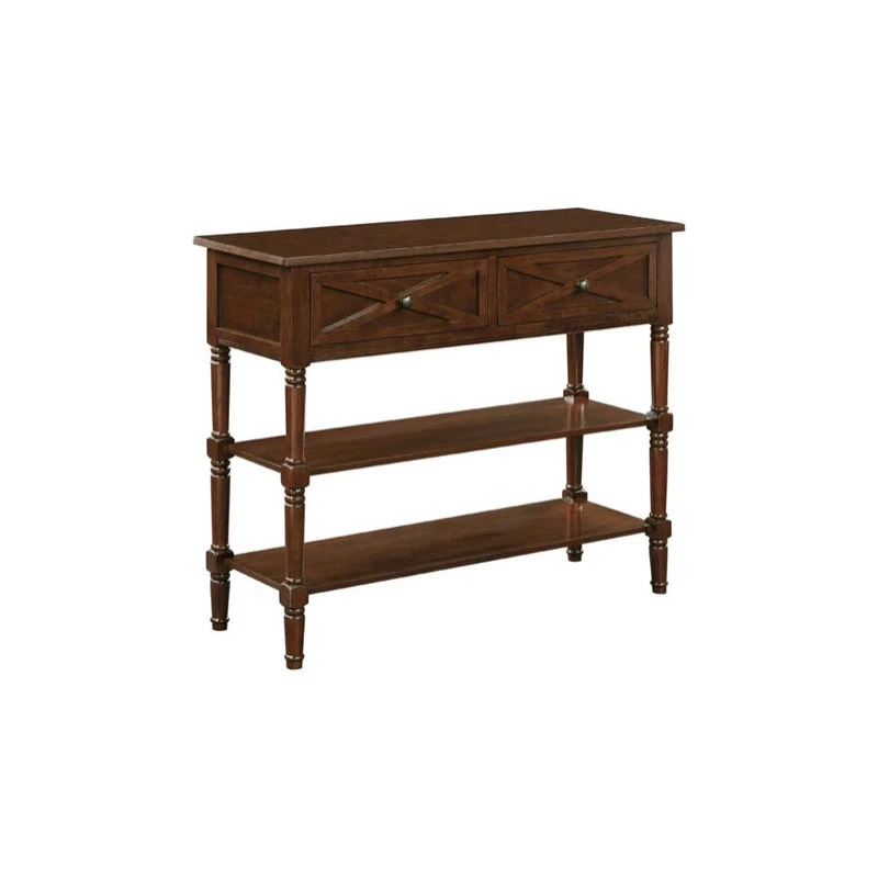 Convenience Concepts Country Oxford 2-Drawer Console Table Espresso Wood Finish 6 Convenience Concepts Country Oxford 2-Drawer Console Table Espresso Wood Finish - Image 4