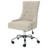 GDFStudio GDF Studio Bagnold Home Office Fabric Desk Chair, Wheat/Chrome -Boraam Industries Shop 494115e501e654c8 5239 w800 h800 b1 p0
