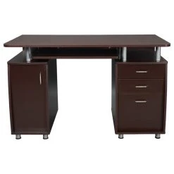 Rta Products- L Techni Mobili Complete Workstation Computer Desk With Storage, Chocolate -Boraam Industries Shop 4a41513401ea6ae7 8971 w800 h800 b1 p0