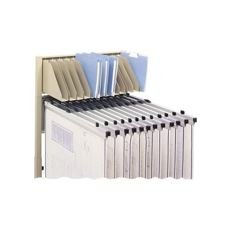 Safco Products Safco Mobile Hanging Files Metal Stand For Hanging Clamps In Sand 5 Safco Products Safco Mobile Hanging Files Metal Stand For Hanging Clamps In Sand - Image 3