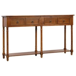 FLINT GARDEN INC Console Table Sofa Table With Storage Console Tables, Antique Walnut -Boraam Industries Shop 4b112bed0191c5a0 4578 w800 h800 b1 p0