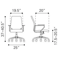 Zuo Modern Contemporary Enterprise Low Back Office Chair -Boraam Industries Shop 4b91ba9100f5c3ae 2122 w800 h800 b1 p0