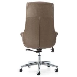 Glitzhome Mid-Century Leatherette Adjustable Swivel High Back Office Chair, Brownish Grey -Boraam Industries Shop 4d61aa0503453405 9913 w800 h800 b1 p0