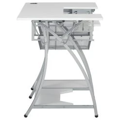 SD Studio Designs Pro Stitch Sewing, Hobby, Computer Table - Silver, White -Boraam Industries Shop 4dc15db201017f5c 2102 w800 h800 b1 p0