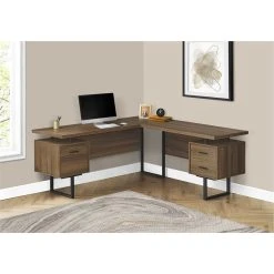 Monarch Computer Desk Home Office Corner 70"L L Shape Work Laptop Metal Walnut 8 Monarch Computer Desk Home Office Corner 70"L L Shape Work Laptop Metal Walnut -Boraam Industries Shop 4e6120c600c441cc 8327 w800 h800 b0 p0