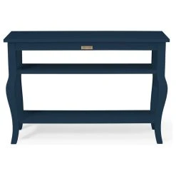 Uniek Inc. Lillian Wood Console Table With Curved Legs And 2 Shelves, Navy Blue -Boraam Industries Shop 4e817d8a0963db70 4536 w800 h800 b1 p0