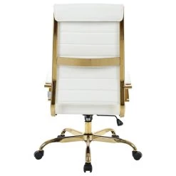 Leisuremod Benmar High-Back Mid Century Modern Leather Office Chair Gold Frame, 14 Leisuremod Benmar High-Back Mid Century Modern Leather Office Chair Gold Frame, -Boraam Industries Shop 51512f7d00259cfe 7622 w800 h800 b1 p0