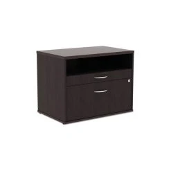 Alera⢠Alera Open Office Series Low File Cabinet Credenza, Espresso