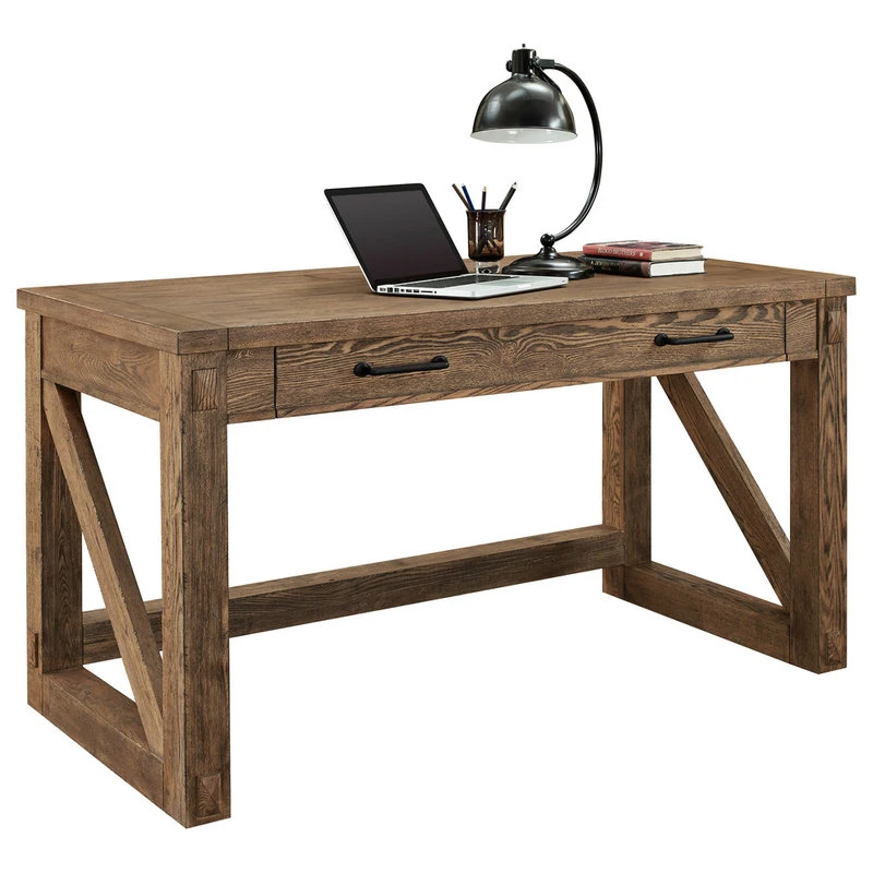 Martin Furniture Avondale Writing Desk In Weathered Oak 3 Martin Furniture Avondale Writing Desk In Weathered Oak
