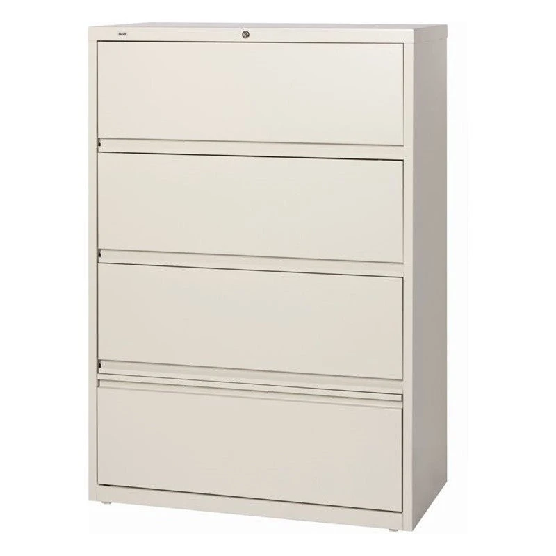 Hirsh Industries LLC Hirsh 36-in Wide Metal 4 Drawer Lateral File Cabinet With Roll-out Shelves Beige 4 Hirsh Industries LLC Hirsh 36-in Wide Metal 4 Drawer Lateral File Cabinet With Roll-out Shelves Beige - Image 2