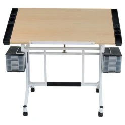 Studio Designs Pro Craft Station, White/Maple, 44.5"x30.75" -Boraam Industries Shop 52c182e40255b838 5119 w800 h800 b1 p0