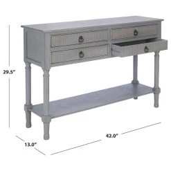 Decor Love Unique Console Table, Carved Legs & Textured Drawers Front, Distressed Grey -Boraam Industries Shop 538122cd029ca8a0 1445 w800 h800 b1 p0