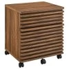 Modway Render Wood File Cabinet With Plastic Casters In Walnut -Boraam Industries Shop 53a1fe96033f056a 6600 w800 h800 b1 p0